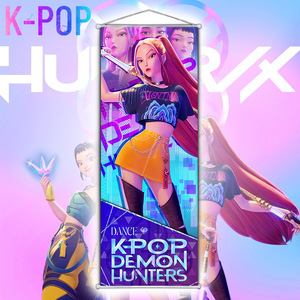 70*25cm 3000 Designs Japan Anime K POP Hunters Paintings Hanging Cloth Poster Wall Scroll Poster - Product Image 4