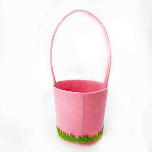 Cesta de huevos de Pascua de tela no tejida rosa para decoración infantil, talla única - Product Image 4