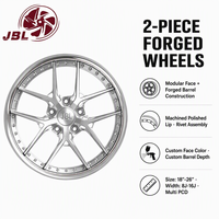 Nouvelles jantes forgées deux pièces de 18 à 26 pouces, 25 mm, finition polie miroir, large bord, 5x112 5x120, adaptées au tuning des voitures particulières