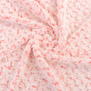 100% Polyester Warp Velour vải Rose Flower <span class=keywords><strong>Pattern</strong></span> PV sang trọng Swirl nổi cho bộ đồ giường chăn chất liệu - Product Image 1