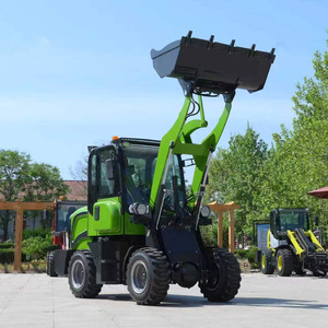 Chargeur frontal compact à roues, mini, pour ferme et jardin, hydraulique à batterie, articulé, livraison gratuite, prix de gros, matériel - Product Image 1