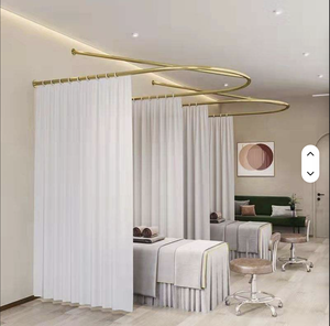 1688 China Factory Direct Sale Best Quality Modern Design U-Shaped Isolation <b>Curtain</b> Beauty Salons Hot Sale Best Source - Product Image 1