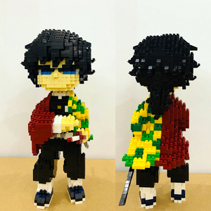 Giocattoli Educativi per Adulti, Blocchi da Costruzione, <span class=keywords><strong>Personaggi</strong></span> Anime <span class=keywords><strong>Giapponesi</strong></span>, Modelli 3D, Action Figure, Micro Blocchi in Plastica ABS, Scala 1:1 - Product Image 2