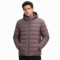 Veste matelassée pour homme de haute qualité, tissu durable, duvet de canard chaud, coupe ajustée, vêtement d'extérieur pour l'hiver et la neige