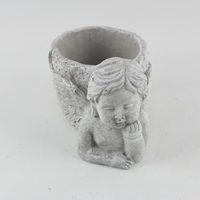 Pot de fleur bonsaï en forme de garçon mignon plante verte succulente support maison jardin décor travail manuel Pots de fleurs jardinières