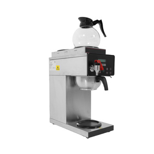 Machine à café commerciale en acier inoxydable de haute qualité avec écran numérique et chauffe-tasses pour restaurant / usage commercial - Product Image 5