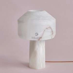 Marble Table <b>Lamp</b> H430mm 290mm <b>Led</b> <b>Light</b> Source E27 Switch Control Study Room Lighting - Product Image 3