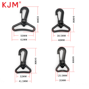 Kait putar plastik 25mm 32mm 38mm 50mm, kait bahu ransel trendi dengan gesper cakar Lobster mewah - Product Image 1