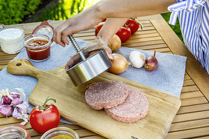 Presse à hamburgers en acier inoxydable 304, presse à hamburgers robuste en acier inoxydable <span class=keywords><strong>pour</strong></span> <span class=keywords><strong>viande</strong></span> <span class=keywords><strong>hachée</strong></span>, hamburgers - Product Image 3