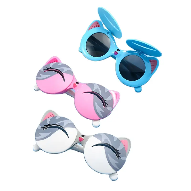 New style children kids polarized sunglasses TPTT soft silicone baby toy eyeglasses UV resistant flip sun glasses