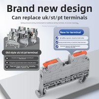 Bloc de bornes de câblage à insertion directe sans outil et sans pression KV25, remplacement pour rails UK/ST/PT, fabriqué en Chine