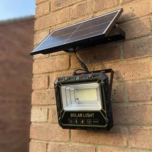 Faro LED Solare ad Alta Potenza 100W, Luce Bianca Fredda, per Esterni - Product Image 1