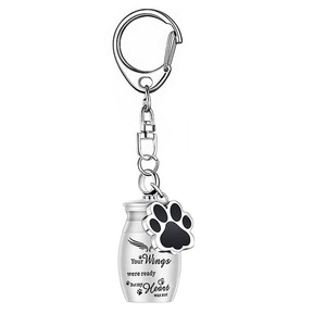 Modern Basit Paslanmaz Çelik Hava Geçirmez Kare Evcil Hayvan Urn Kolye Anahtarlık, Köpekler ve Kediler İçin Özelleştirilmiş Logolu Ambalaj ile Kökürlük İçin - Product Image 6