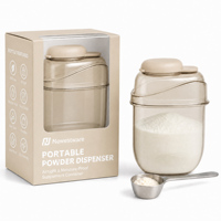 Dispenseur de poudre protéinée avec bouchon rabattable, récipient hermétique monocouche pour poudre nutritionnelle pour le sport, la gym et l'entraînement