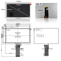TIANMA 7 Zoll 800x480 WVGA LCD-Panel P0700WVN1MA00 Sonnenlichtlesbares Outdoor-Display 7 Zoll LCD-Bildschirm