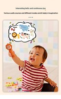 Giocattolo Musicale Portatile a Forma di Tre Pecore in ABS, Puzzle Educativo con Campanelli per la Curiosità e il Desiderio Esplorativo dei Bambini