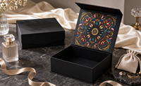 Caja de Regalo de Cartón Plegable Magnética de Alta Gama, Ecológica y Reutilizable, con Acabado Mate y Logotipo Personalizado para Empaquetado Minorista