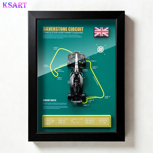 Nouvelle décoration d'intérieur, modèle de course F1 en alliage peint à la main en trois dimensions avec boîte de <span class=keywords><strong>peinture</strong></span> murale pour les occasions d'anniversaire par Ksart - Product Image 2