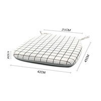 Vente chaude Home Office Pliant Rectangle Chaises D'école Coussins De Siège Confortable Coussin De Siège En Mousse À Mémoire