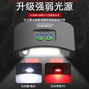 Linterna frontal LED recargable HT50 con clip para pesca, luz brillante COB para uso en exteriores - Product Image 3