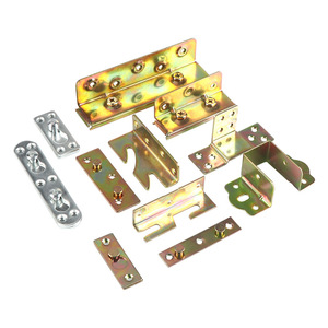 Hidden Bed <b>Frame</b> Connectors 2.5 Mm Carbon Steel Flush <b>Mount</b> Hinges For Furniture Connection - Product Image 1