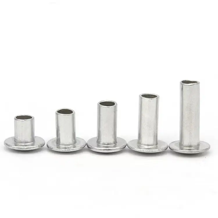 Manufacturer Wholesale Truss Head Semi-tubular Rivets 2.5mm 3mm 4mm Top Stainless Steel Pan Head Semi Hollow Rivets