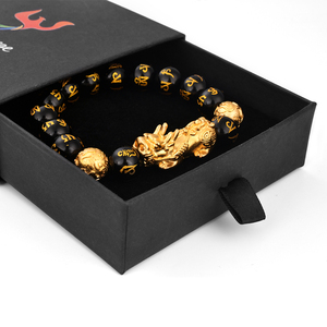<span class=keywords><strong>Bracelet</strong></span> de richesse Feng Shui en <span class=keywords><strong>obsidienne</strong></span> noire, bijoux en or F430, best-seller, pierre naturelle <span class=keywords><strong>Pixiu</strong></span> pour hommes - Product Image 6