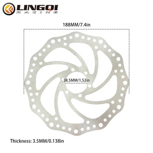 LINGQI RACING 摩托车 190 毫米刹车盘不锈钢刹车盘替换件适用于通用越野摩托车 - Product Image 2