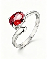 Bagues pour femmes en argent sterling S925, tendance, avec améthyste, ajustables, simples, polyvalentes, bijoux fantaisie en pierres précieuses
