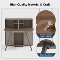 Poste de travail commercial intégré Twilight Series pour 2 personnes avec cloison haute et armoire de rangement pour bureau ouvert
