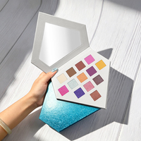 Palette de fards à paupières diamantés prix usine OEM ODM, haute pigmentation, marque privée, fard à paupières en poudre pressée, palette sans logo