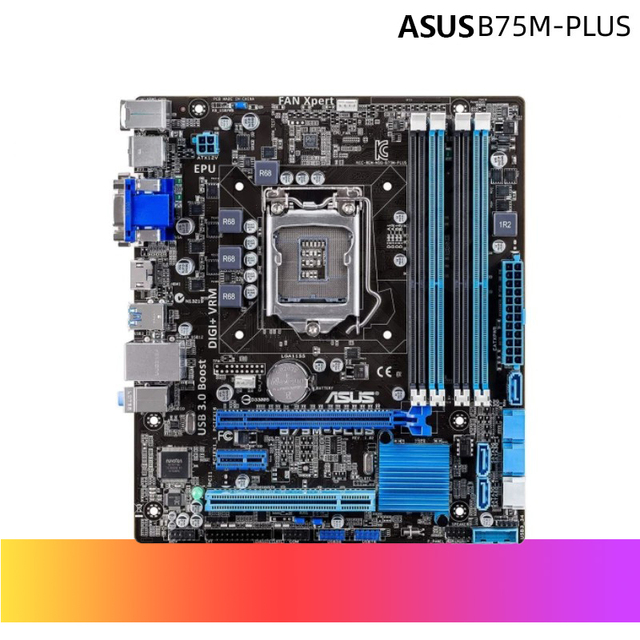 Asu.s B75M-PLUS Desktop Motherboard B75 Socket LGA 1155 I3 I5 I7 DDR3 32G  Mainboard on Sale