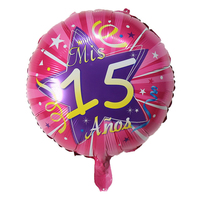 Ballons espagnols de 18 pouces pour la fête des quinze ans, Mis Quince Fifteen, Mis 15 Anos Para Globos, pour fille, Fiesta De Quince Anos, Anera Party Deco