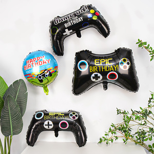 Ballons en aluminium en forme de manette de jeu pour anniversaire, décorations sur le thème des jeux épiques - Product Image 6