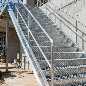 Fabriklieferung Outdoor-Stahltreppenstufen Verzinkte Metallgitter-Stahlstufen für Industriezwecke - Product Image 1