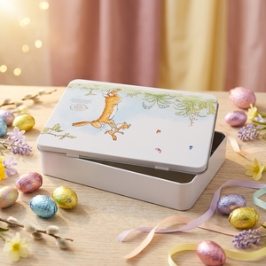 Caja de Regalo Rectangular de Hojalata Reciclable y Ecológica para Pascua, Envase Delgado para Chocolates Navideños - Product Image 4