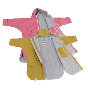 Pequeño MOQ personalizado para niños adultos <span class=keywords><strong>impermeable</strong></span> al aire libre Playa nadar seco cambio <span class=keywords><strong>bata</strong></span> con capucha - Product Image 6
