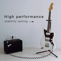 Câble audio pour guitare mono TS de 10 pieds, personnalisable, de haute qualité, avec gaine en PVC et fiche coudée à 90 degrés pour consoles de guitare électrique