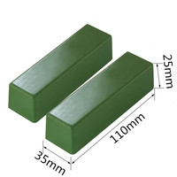 Pâte à polir verte composée 110*35*25mm, cire abrasive pour métaux, pâte à polir verte à l'oxyde de chrome