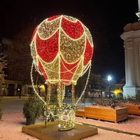 Wasserdichte LED-Heißluftballon-Feiertags motiv lichter für den Außenbereich Beleuchtete Heißluftballon-Motiv leuchte für die Weihnachts anzeige im Freien