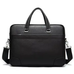 Vintage Lawyer Satchel Men'S Handbags Waterproof Fashion Men Business Bags Executive Genuine Real Leather Briefcase Man