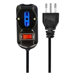 Multiprise USB 3 voies avec 2 prises 10A/16A, 1 prise Schuko 10A/16A avec interrupteur, prise 10A, câble de 5m, tension nominale 240V - Product Image 1