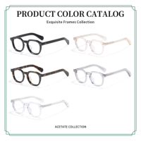 Montures de lunettes optiques rondes en acétate écaille de tortue vintage, lunettes rétro à monture épaisse en acétate, OEM ODM, logo personnalisé, vente en gros