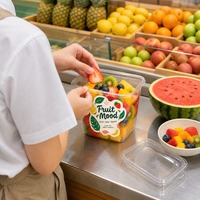 Gepersonaliseerde logo diepvriesvoedsel duurzame etiketten stickers waterdichte aangepaste etiketten voor voedsel fruit verpakkingen