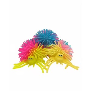 Juguete Antiestrés de Araña Colorida Brillante para Halloween, Araña Peluda Triple de TPR para Niños de 5 a 7 Años, Unisex - Product Image 3