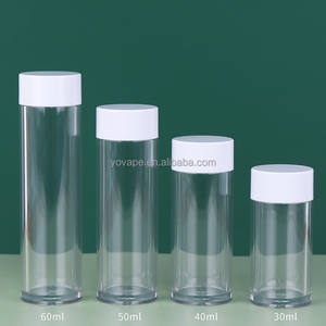 กระปุกใส่ขวดพลาสติกสำหรับสัตว์เลี้ยงแบบใสขนาด30ก. 40ก. 50ซีซี60ก. 30มล. 30CC ปากกาปากกว้างทรงตรง - Product Image 4