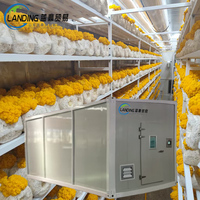 Contenedor de Cultivo Vertical Hidropónico para Hongos, Contenedor de Envío para Granja de Cultivo con Componentes Clave