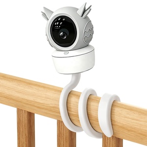 Support de caméra pour babyphone, fixation rotative polyvalente, s'attache aux étagères ou aux meubles du berceau, support de babyphone avec vis de 1/4 pouces - Product Image 1