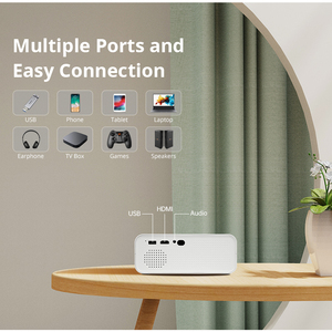 Hotack l012q thông minh <span class=keywords><strong>Android</strong></span> 11 Wifi Full HD 1080P LED LCD trò chơi video projecteur xách tay ngoài trời Mini Chiếu - Product Image 4