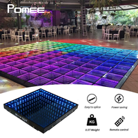 Plancher de danse LED RGB 3D magnétique sans fil/infinité pour DJ, fêtes et mariages